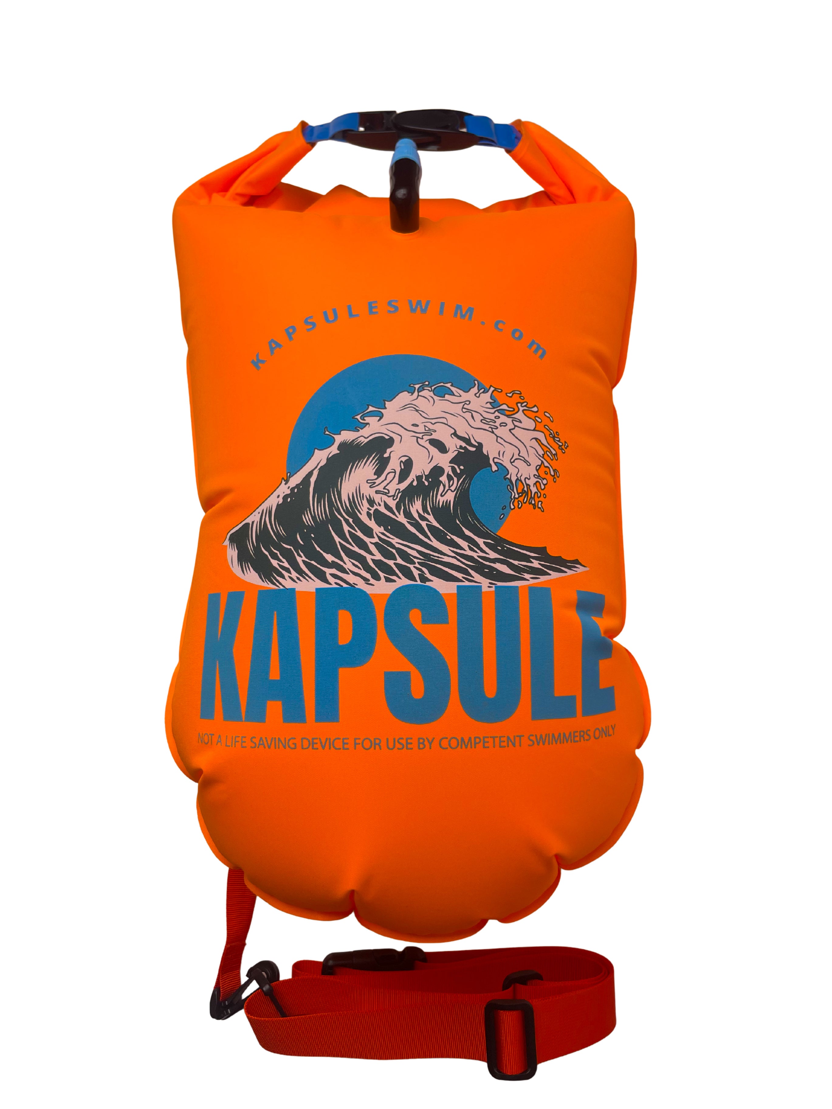 Atlas 20L Open Water Swim Buoy – Lightweight HydroGuard™ TPU Safety Float – Neon Orange