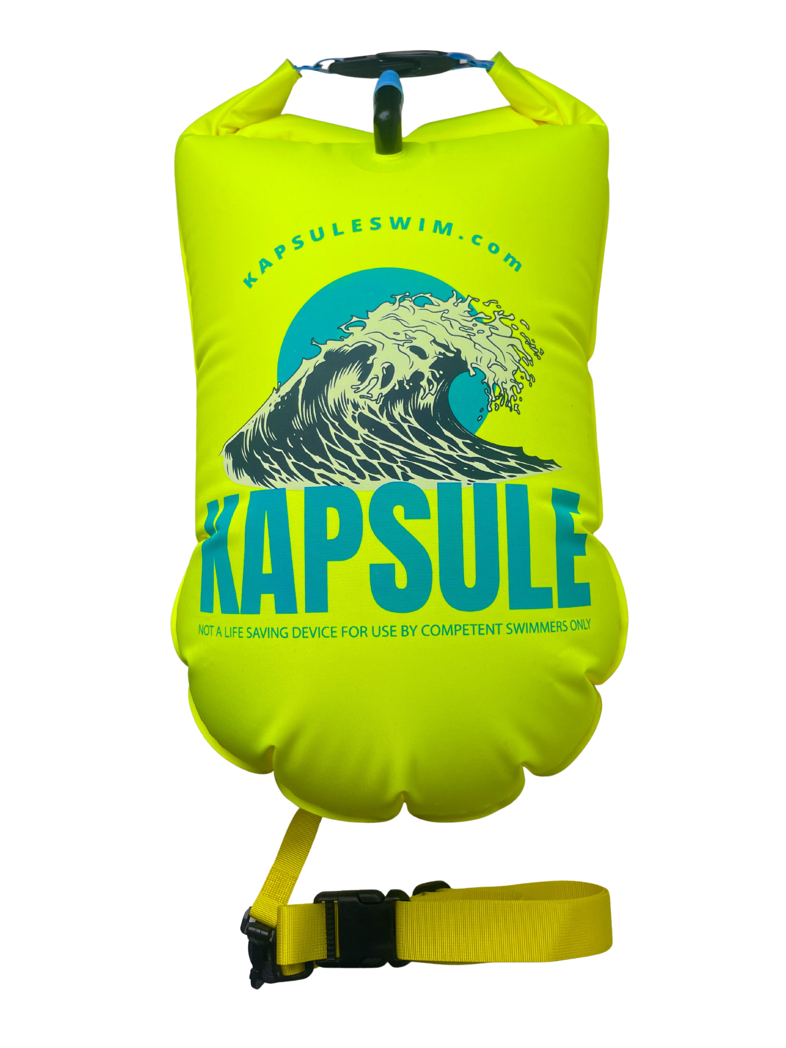 Atlas 20L Open Water Swim Buoy – Lightweight HydroGuard™ TPU Safety Float – Neon Yellow