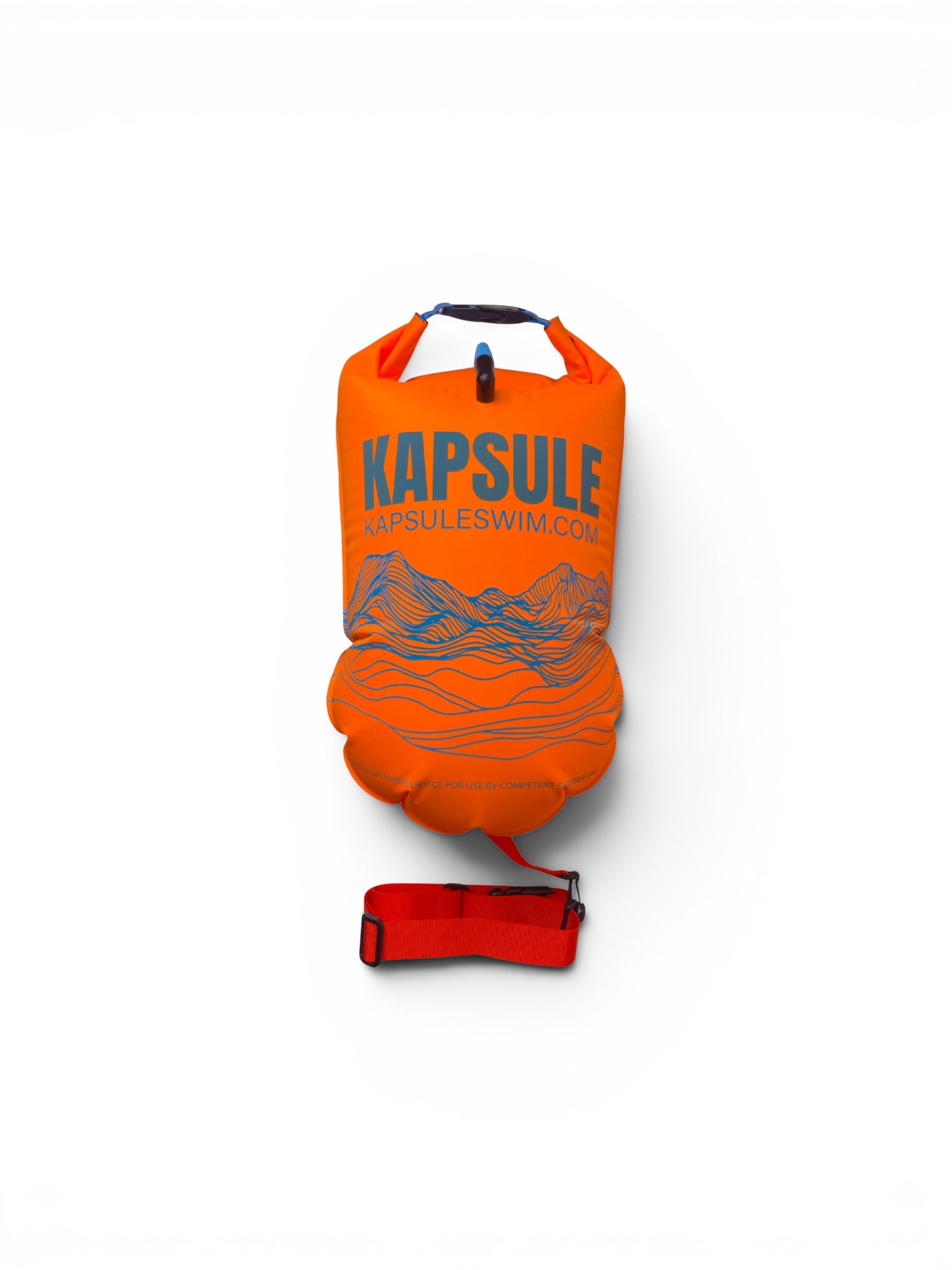 Kai 20L Inflatable Open Water Swim Buoy – High Visibility Safety Float (Neon Orange)