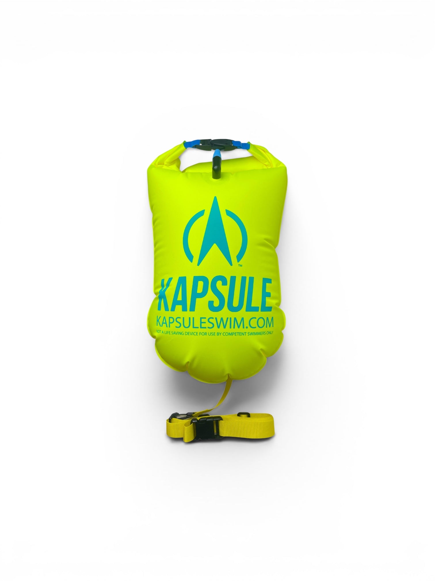 Aegis 20L Inflatable Open Water Swim Buoy – High Visibility Safety Float (Neon Yellow)