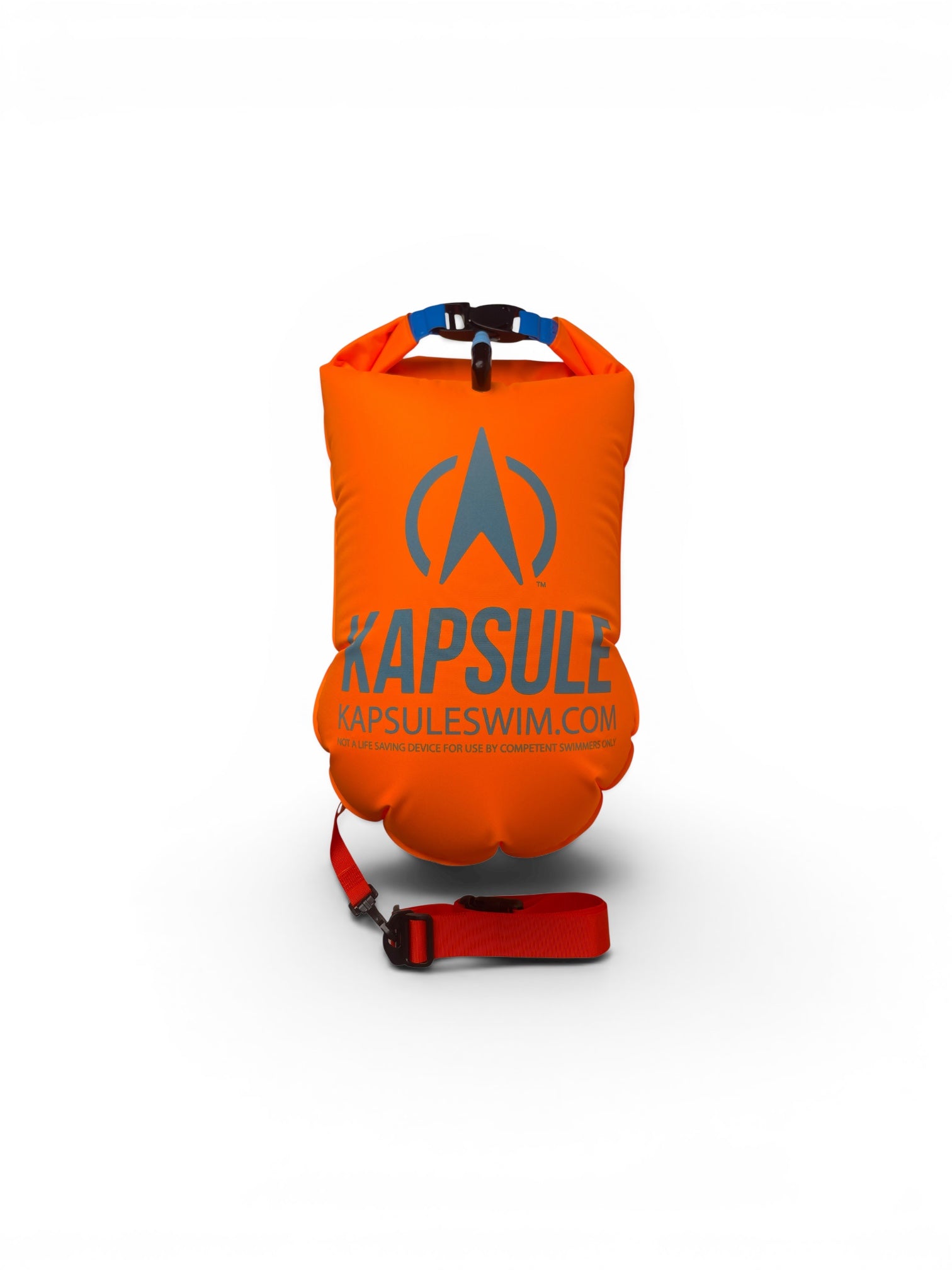Aegis 20L Inflatable Open Water Swim Buoy – High Visibility Safety Float (Neon Orange)