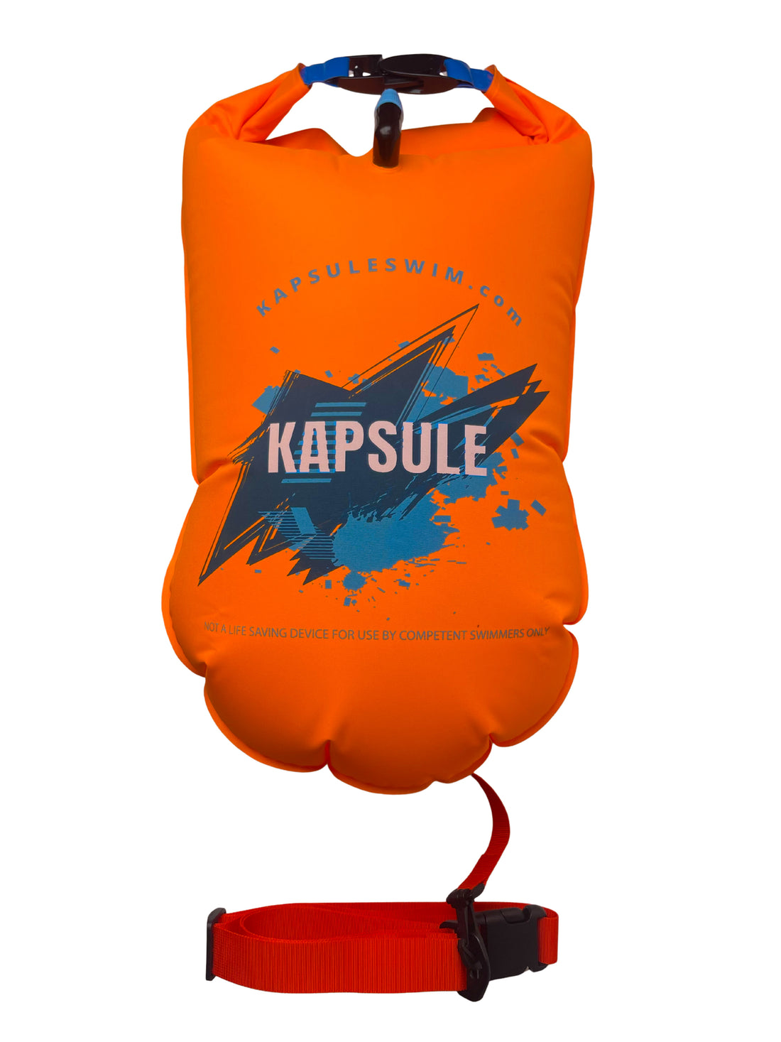 Bolt 20L Open Water Swim Buoy – Lightweight HydroGuard™ TPU Safety Float – Neon Orange