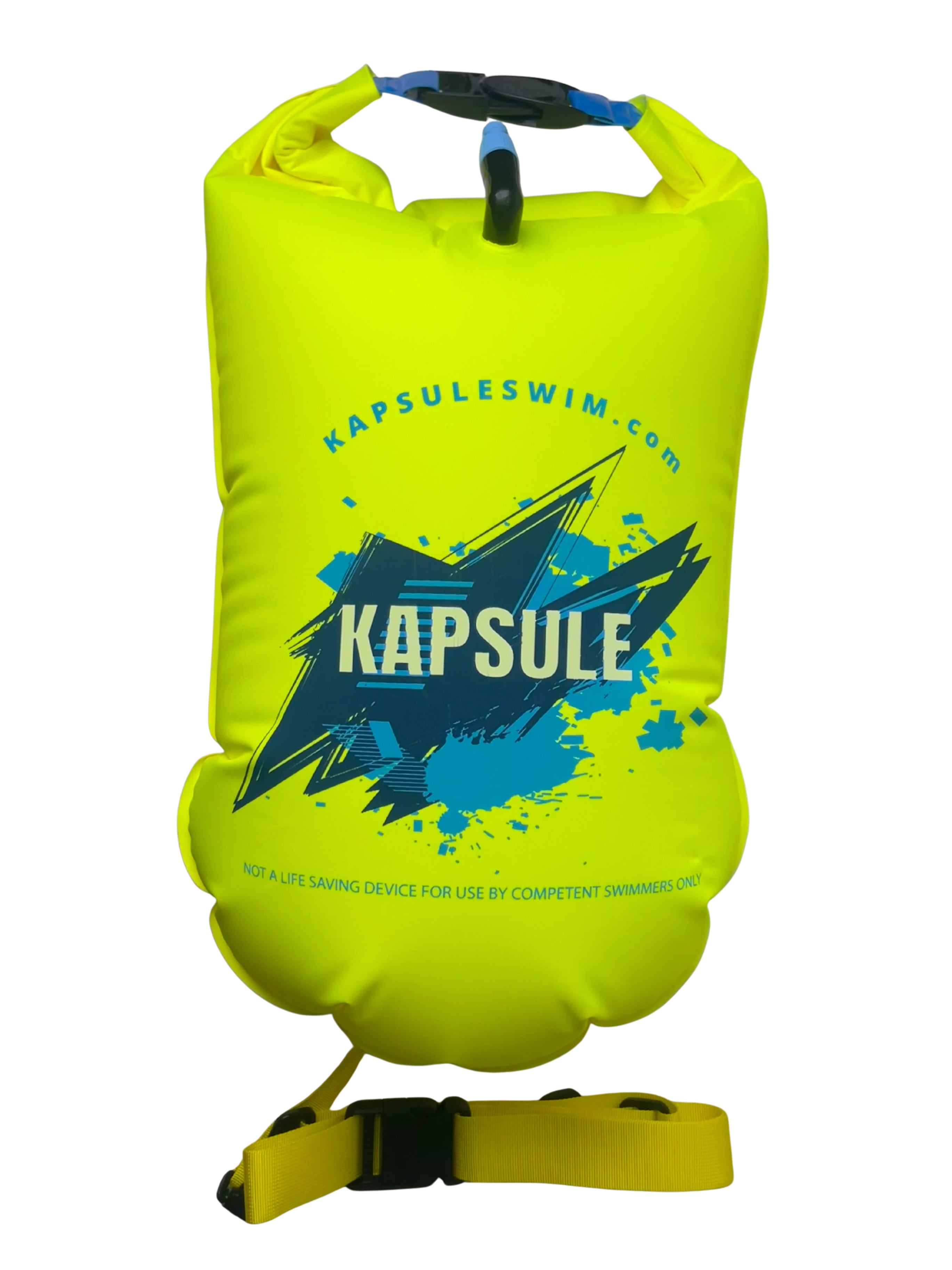 Bolt 20L Open Water Swim Buoy – Lightweight HydroGuard™ TPU Safety Float – Neon Yellow