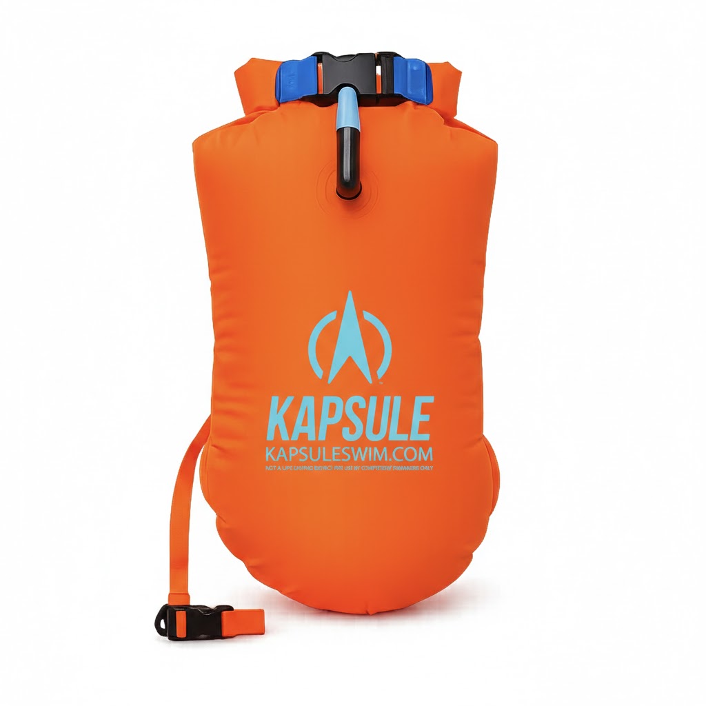 Aegis 20L Premium Polyether TPU Open Water Safety Buoy – Neon Orange