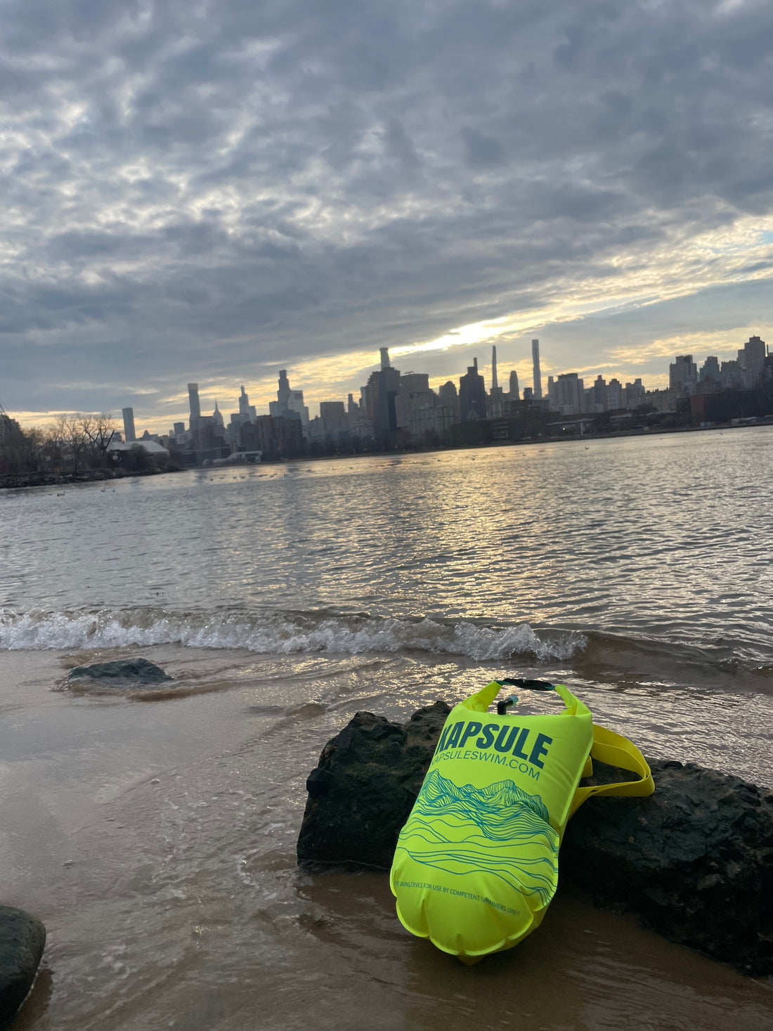 Kai 20L Open Water Swim Buoy – Lightweight HydroGuard™ TPU Safety Float – Neon Yellow