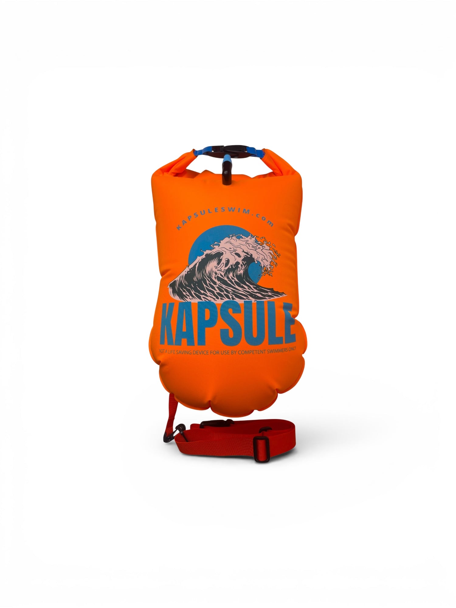 Open Water Swim Buoy 20L – Polyether TPU Safety Float – Atlas (Neon Orange)