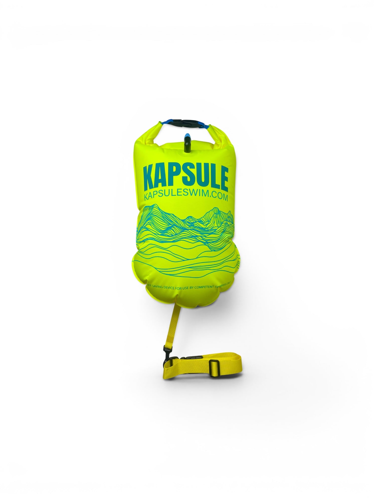Kai 20L Inflatable Open Water Swim Buoy – High Visibility Safety Float (Neon Yellow)