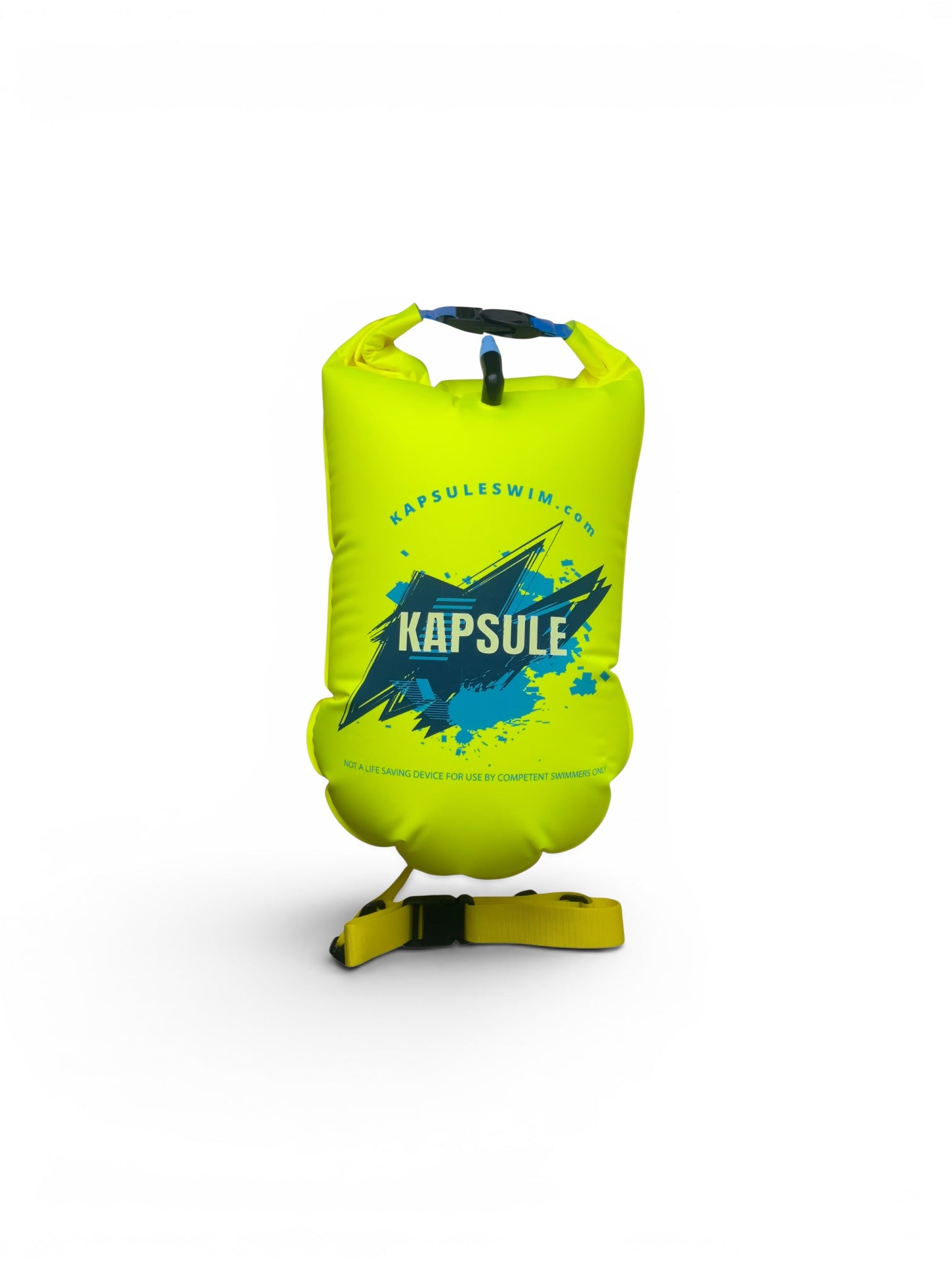 Bolt 20L Inflatable Open Water Swim Buoy – High Visibility Safety Float (Neon Yellow)