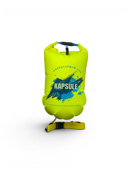 Bolt 20L Inflatable Open Water Swim Buoy – High Visibility Safety Float (Neon Yellow)
