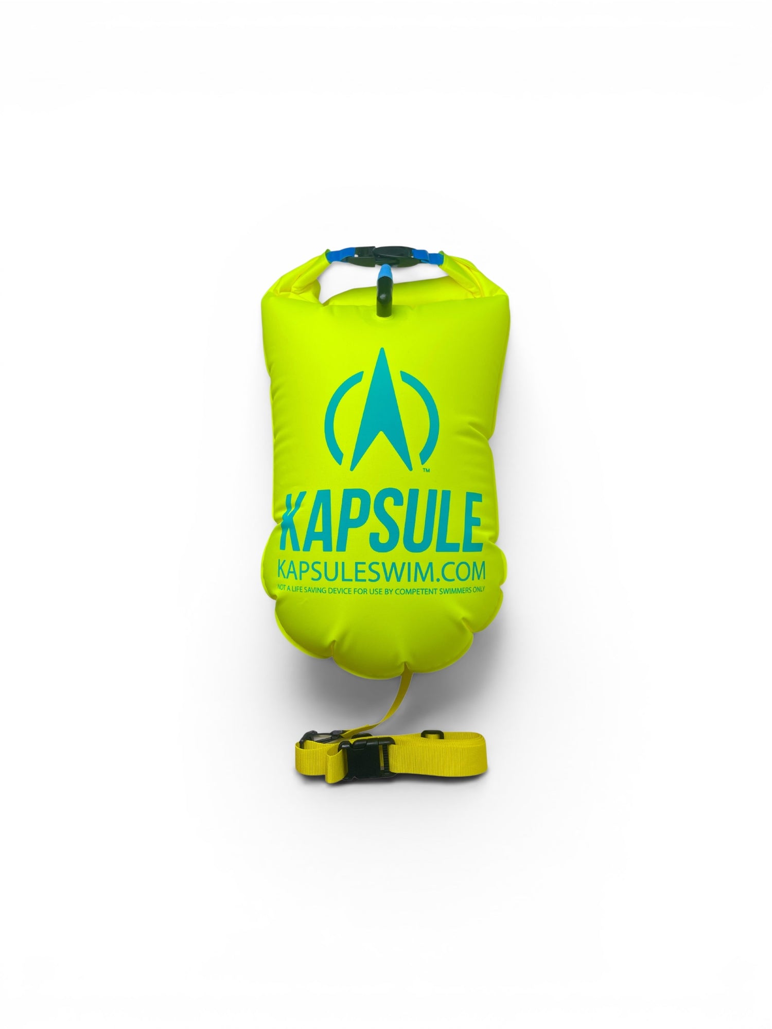 Aegis 20L Inflatable Open Water Swim Buoy – High Visibility Safety Float (Neon Yellow)